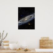 Andromeda-Galaxie-Milchweg-Kosmos Poster (Küche)