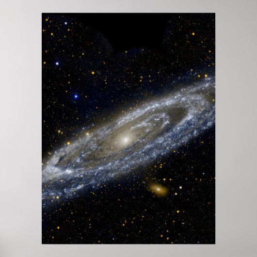 Andromeda-Galaxie-Milchweg-Kosmos Poster (Vorne)