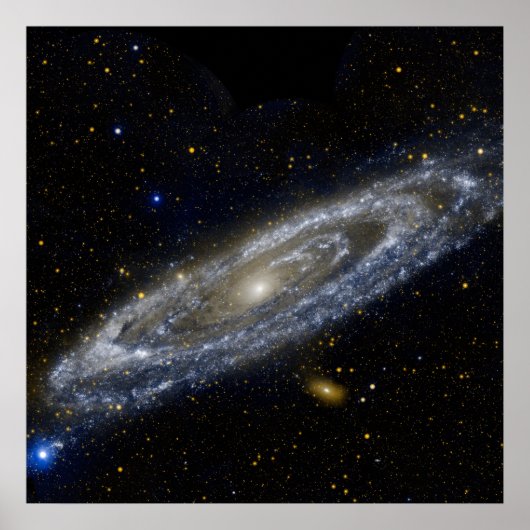 Andromeda-Galaxie-Milchweg-Kosmos Poster (Vorne)