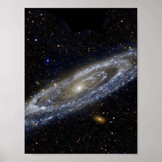 Andromeda-Galaxie-Milchweg-Kosmos Poster (Vorne)