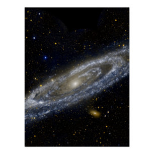 Andromeda-Galaxie-Milchweg-Kosmos Poster