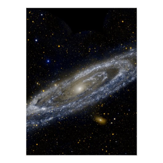 Andromeda-Galaxie-Milchweg-Kosmos Poster (Vorderseite)