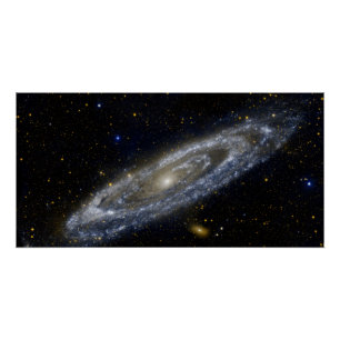 Andromeda-Galaxie-Milchweg-Kosmos Poster