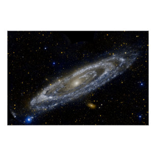 Andromeda-Galaxie-Milchweg-Kosmos Poster