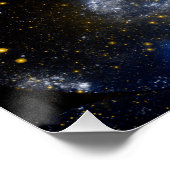 Andromeda-Galaxie-Milchweg-Kosmos Poster (Ecke)