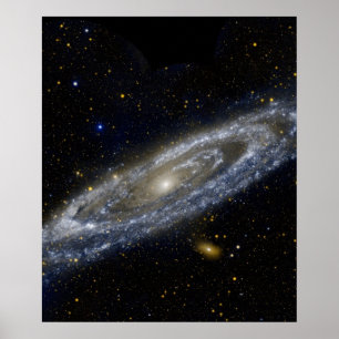 Andromeda-Galaxie-Milchweg-Kosmos-Universum Poster
