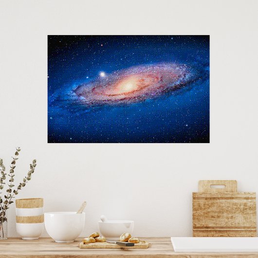 Andromeda Galaxy für NES, Pixel Art Poster (Küche)