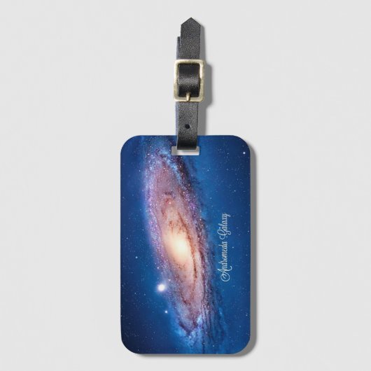 Andromeda Galaxy Gepäckanhänger (Vorderseite Vertikal)