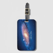 Andromeda Galaxy Gepäckanhänger (Vorderseite Vertikal)