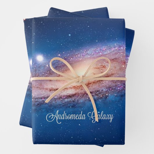 Andromeda Galaxy Geschenkpapier Set (Beispiel)