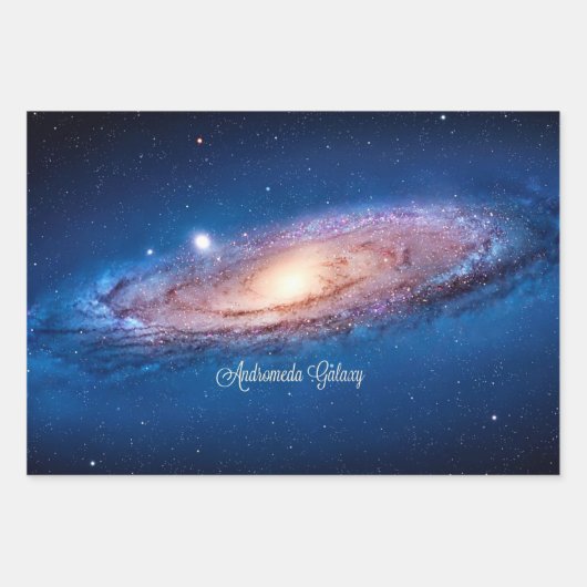 Andromeda Galaxy Geschenkpapier Set (Vorderseite)