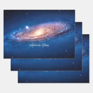 Andromeda Galaxy Geschenkpapier Set