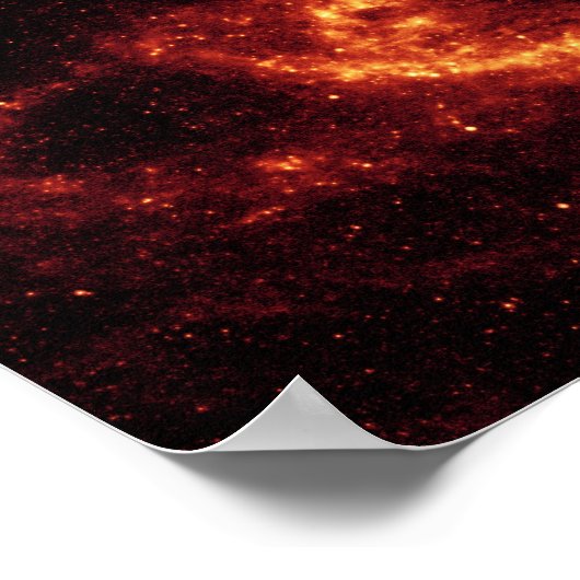 Andromeda Galaxy in Red-Vis-UV 48x48 (35x35) Poster (Ecke)