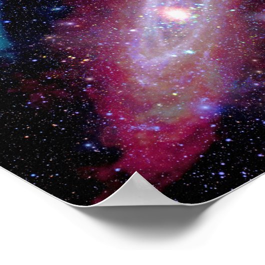 Andromeda Galaxy Messier 31 Composite Image Poster (Ecke)