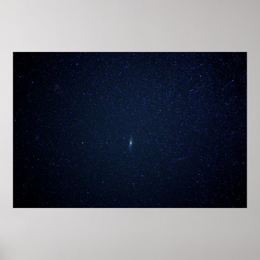 Andromeda Galaxy Midnight Blue Starry Night, ZGOS Poster (Vorne)