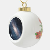 Andromeda Galaxy Milky Way Stars Universe Bell Keramik Kugel-Ornament (Rechts)