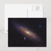 Andromeda Galaxy mit Wasserstoff-Alpha-Filter Postkarte (Vorne/Hinten)