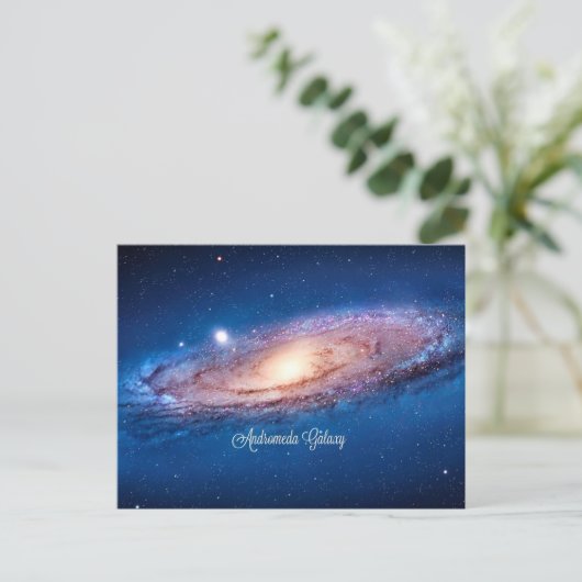 Andromeda Galaxy Postkarte (Stehend Vorderseite)