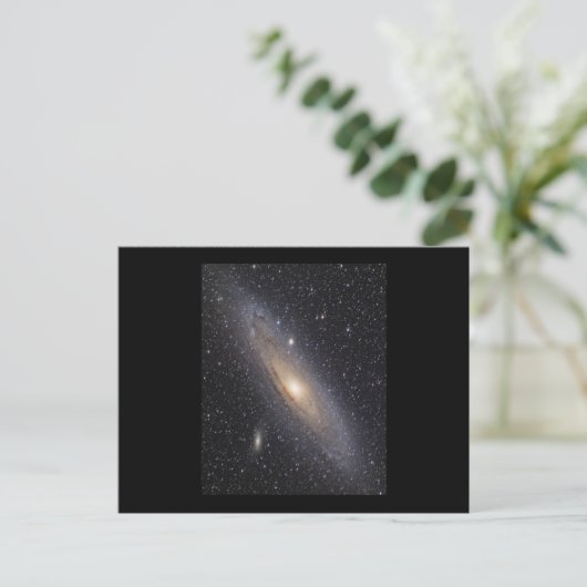 Andromeda Galaxy Postkarte (Stehend Vorderseite)
