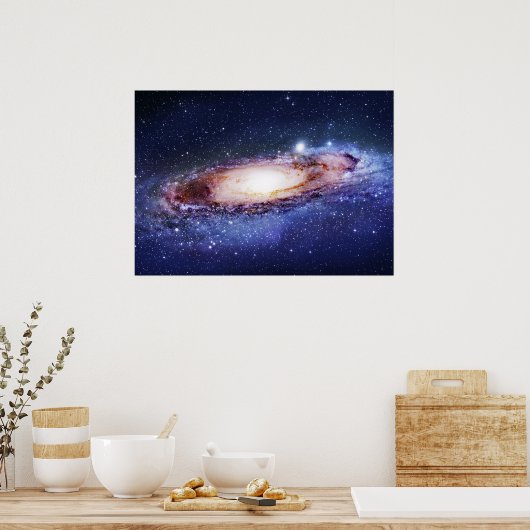 Andromeda Galaxy Print Poster (Küche)