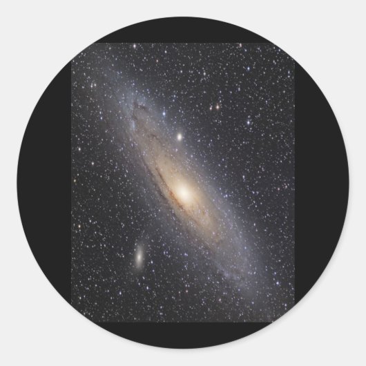 Andromeda Galaxy Runder Aufkleber (Vorderseite)