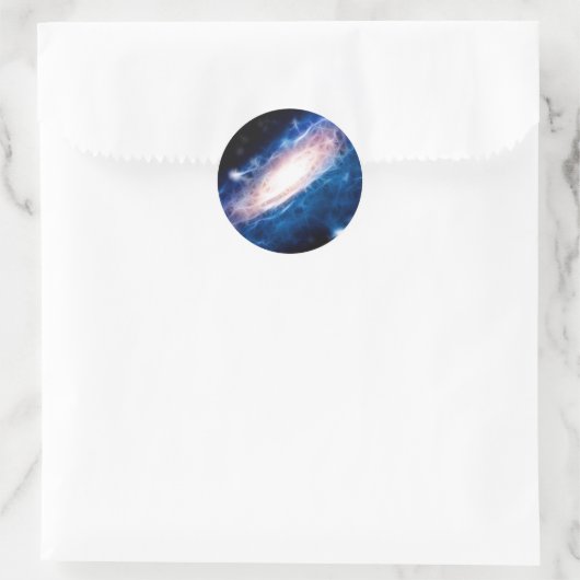 Andromeda Galaxy Runder Aufkleber (Tasche)