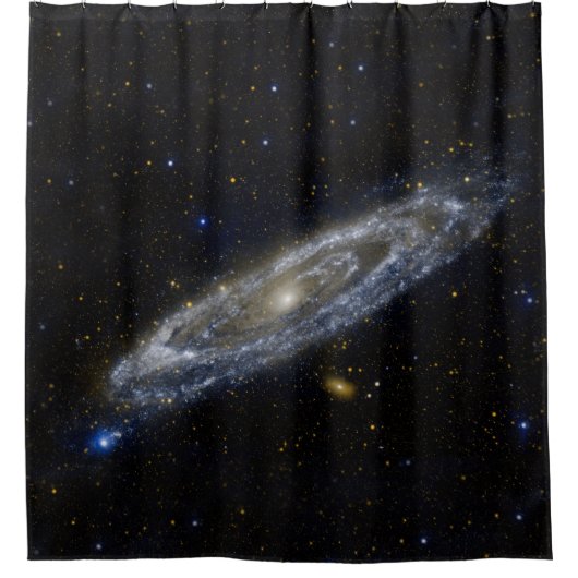 Andromeda Galaxy Starry Sky Duschvorhang (Vorderseite)