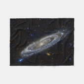 Andromeda Galaxy Starry Sky Fleecedecke (Vorderseite (Horizontal))