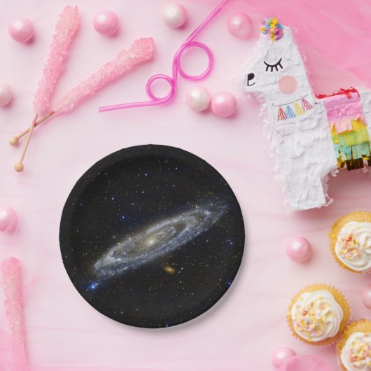 Andromeda Galaxy Starry Sky Pappteller (Party)