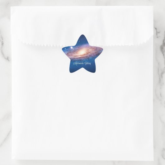 Andromeda Galaxy Stern-Aufkleber (Tasche)