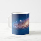 Andromeda Galaxy Tasse: Ihr Portal zum Kosmos! Kaffeetasse (Vorderseite Links)