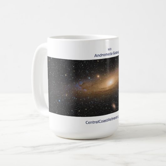 Andromeda Galaxy von Nikkolai Davenport - 15oz Tas Kaffeetasse (Vorderseite Links)
