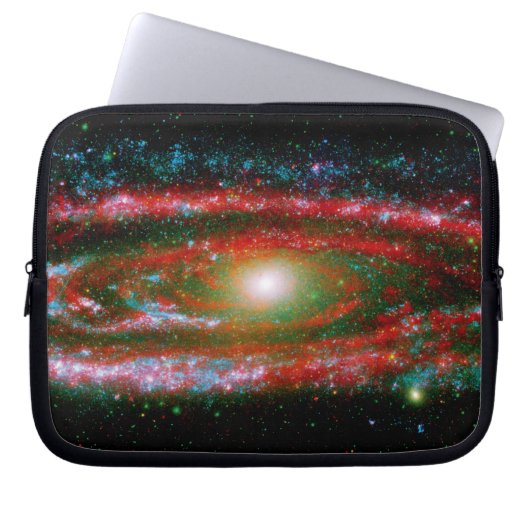 Andromeda Gallaxy Laptopschutzhülle (Vorderseite)