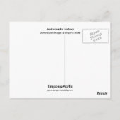 Andromeda Gallaxy Postkarte (Rückseite)