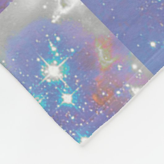 Andromeda Space bei Katze Fleece Blanket (Ecke)