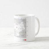 Andromeda-Stern-Systems-Konstellations-Diagramm Kaffeetasse (VorderseiteRechts)