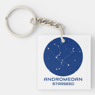 Andromedan Starseed Schlüsselanhänger - Blau & Wei