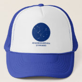 Andromedan Starseed Trucker Hat - Blue & White Truckerkappe (Vorderseite)