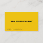 Andromedas "Stars Business Cards" Visitenkarte (Rückseite)