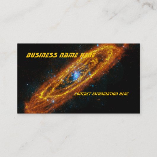 Andromedas "Stars Business Cards" Visitenkarte (Vorderseite)