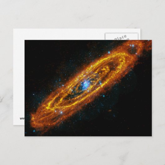 Andromedas Sterne Postkarte (Vorne/Hinten)