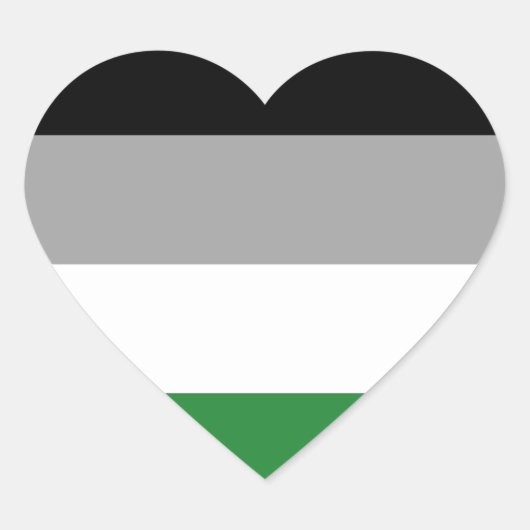 Androphilia Pride Flag Herz-Aufkleber (Vorderseite)