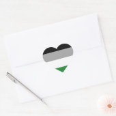 Androphilia Pride Flag Herz-Aufkleber (Umschlag)
