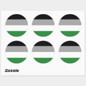 Androphilia Pride Flag Runder Aufkleber (Blatt)