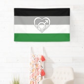 Androphilia Pride Flag und Symbol Banner (Insitu)