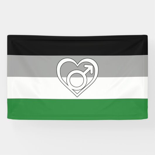 Androphilia Pride Flag und Symbol Banner (Horizontal)