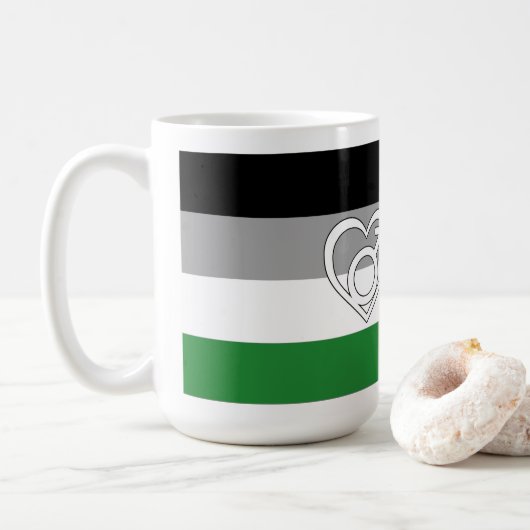 Androphilia Pride Flag und Symbol Kaffeetasse (Mit Donut)