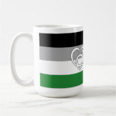 Androphilia Pride Flag und Symbol Kaffeetasse (Links)