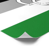 Androphilia Pride Flag und Symbol Poster (Ecke)