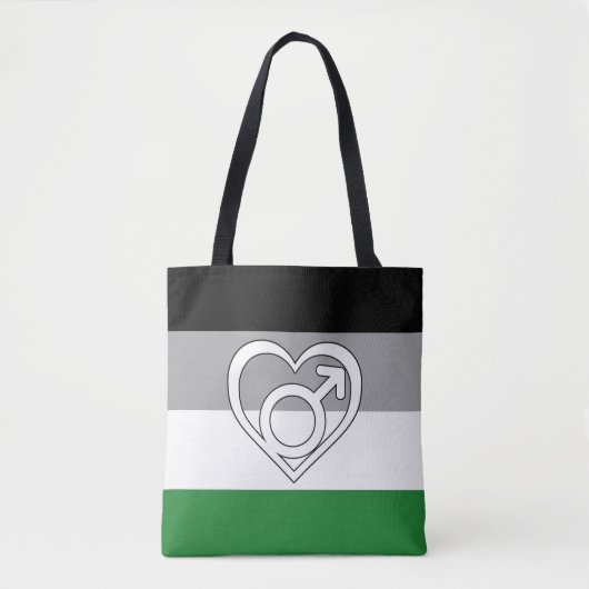 Androphilia Pride Flag und Symbol Tasche (Vorderseite)